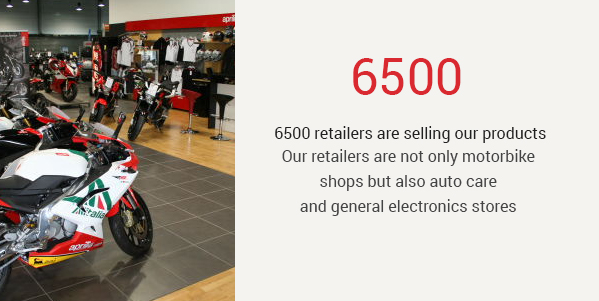 6500 retailers are selling our products